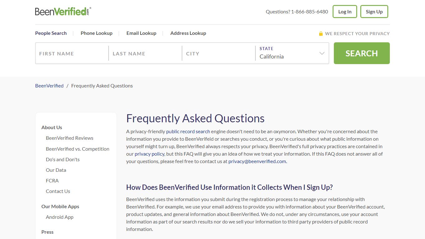 Frequently Asked Questions | BeenVerified